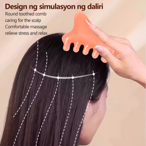 🌟 20s Heat Up Anti-Scald Straightener Comb with Plasma Ion Technology - Type-C Fast Charge 3 Temp Settings (160°C-200°C) for All Hair Types | Compact & Portable Design 🌟