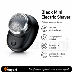 Type-C Fast Charge Portable Electric Shaver with Long-Lasting Battery and Water-Resistant Design for Travel