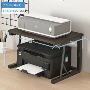 Removable Printer Rack Office 2/3 Layer Storage Rack Multifunctional Monitor Shelf Computer Host Shelf Bookshelf