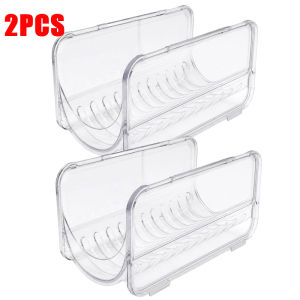 3Pcs Stackable Curling Iron Storage Rack / Thickened Plastic Organizer Holders / for Bottles Brushes Combs / Transparent Bathroom Storage Box