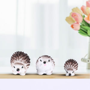 Cute little hedgehog micro landscape ornament succulent potted plant ornament accessories creative resin handicraft ornament h2609