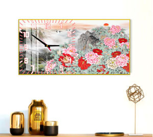 ĐỒNG HỒ- HOA DECOR- TRANH ĐỒNG HỒ HOA DẺCOR SANG TRỌNG TRANH GỖ TRÁNG GƯƠNG CAO CẤP BỀN MÀU