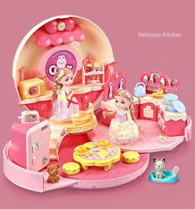 giao Nhanh 2h Balo đồ chơi công chúa hình Donut có thể làm túi đeo chéo. Hộp đồ chơi nhà công chúa. Balo có 1 công chúa