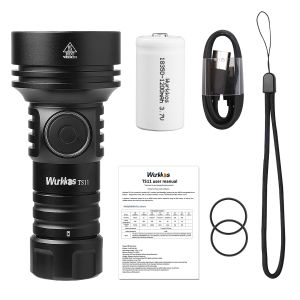 Wurkkos TS11 Mini 18350 Flashlight USB C Rechargeable EDC SFT40 Torch Powerful 2000LM RGB Auxiliary IP68 Waterproof Anduril 2.0