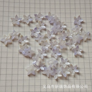 DIY hoa 5 cánh bằng nhựa nhiều màu 10mm phụ kiện trang sức thủ công tự làm