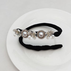 Pharaoh🎀1Pcs Korea Jepit Rambut Wanita Retro Elegan Roti Temperamen Bunga Mutiara Imitasi Gaya