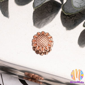 MegaMate 1 ชิ้น กระดุมแม่เหล็ก ทรงดอกทานตะวัน ติดสื้อ ผ้าพันคอ แบบไม่ต้องเย็บติด magnetic buckle