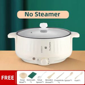 Multi-Function Electric Pot Multi Cooker Frying Pan 3.2L Rice Cooker With Steamer Non-Stick