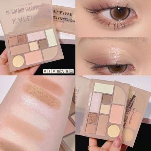 Xixi mười màu sắc Eyeshadow Disc với highlight Blush màu đất Blush highlight Bảng trang điểm