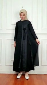 Abaya Hitam Turkey Terbaru Maksi Dress Spesial