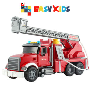 Xe Cứu Hỏa Đồ Chơi Cỡ Lớn Toystar Đồ Chơi Xe Cứu Hỏa Mô Hình 1:12 Cho Bé Có Đèn Nhạc