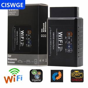 [COD] CISWGE AUTOPARTS ELM327 Wifi OBDII Auto Car chẩn đoán Máy quét công cụ quét cho IOS Android mới