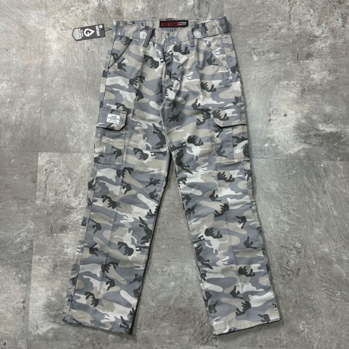 GEVAR - Celana Cargo Camo Loreng Regular Gombrang Premium