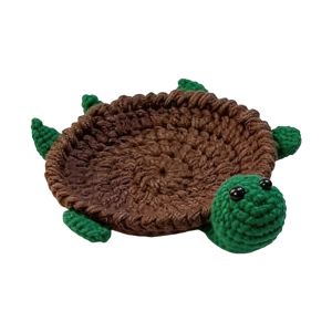 【Ready Stock&COD】 Handmade Crochet Craft Crochet Animal Coaster Non-slip Base Soft Knitted Knitted Drink Coaster Fun Knitted Creative Cartoon Style Heat Insulation Coffee Pad Home Kitchen Table Decor