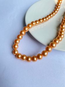 Mutiara sintetis mutsin manik Mute mutiara berat 8 mm renteng