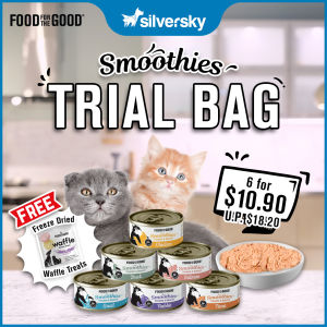 [Trial Bag] Food For The Good Smoothies Pate | Complete & Balanced Cat Wet Food (6 Cans x 80g)