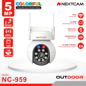 Nextcam kamera CCTV 5MP 3Xzoom Wireless Colorful NC-959 Camera Outdoor with Two way Audio
