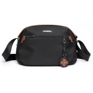 WDBCF Fashion Tas Selempang Wanita Cewek Barang Import Model Polos Bahan Nilon