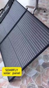 BYCON 30W Foldable Solar Panel with Four Output Solar Module Fast Charge(2×USB、1×Type-C、1×DC)