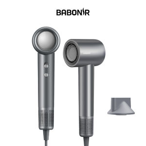 【NEW】Babonir Salon-grade High Speed Hair Dryer 600 Million Negative Ionic 65M/S Airflow Fast Drying Travel Hair Dryer FG2