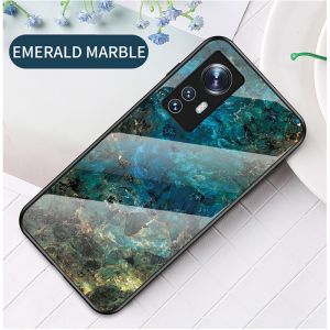 Cho Xiaomi 12 12X mi 10t 11t Pro 11 Lite 5g NE vỏ kính cường lực đá cẩm thạch cạnh nhựa TPU vỏ điện thoại chống sốc mềm vỏ cứng