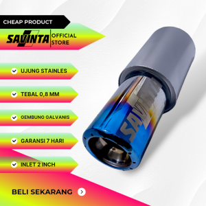 Savinta Knalpot Racing Mobil Manual Matic GNLv2 Stainles Suara Bass Empuk Adem Bulat
