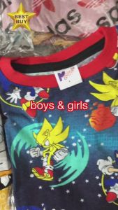 BAJU TIDUR BUDAK LELAKI PYJAMAS BUDAK PEREMPUAN KIDS PAJAMA SETS SLEEPWEAR PYJAMAS BUDAK SIZE 2-10 100% COTTON