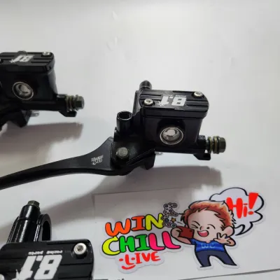 ชุด2ชิ้น ปั๊มบนเดิม สีดำ + ฝา CNC8.1 WAVE110i / DASH / LS / TENA / R15 / PCX / ZOOMER-X