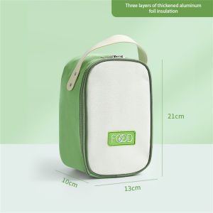 VIVOLILV 【2-3 Days Delivery】680ML 2 Layer Soup Bentgo Lunch Box Portable Breakfast Cup With Lid And Spoon Thermal 304 Stainless Steel Insulated Lunch Box With Bag