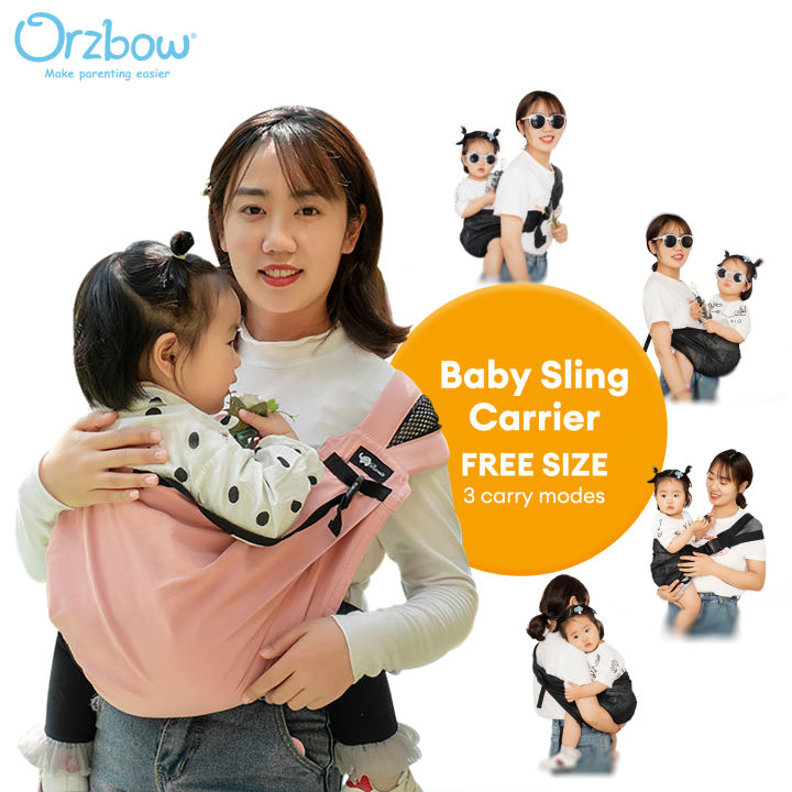 Orzbow Adjustable Baby Sling Mesh Wrap Baby Carrier Soft Wrap Sling for Newborns Baby Carrier Toddler Baby Sling Wrap Lazada Singapore