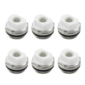 6 cái tản nhiệt xả khí van tự niêm phong tản nhiệt chảy máu Van 3/8inch Air Vent tản nhiệt chảy máu van dễ dàng để sử dụng