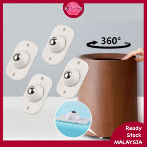 4 PCS Mini Roda Putar Universal Takal Pusing Castel Penyimpanan Kotak Karton Perabot Rumah Pegang Roller 4PCS Mini Rotating Wheel Universal Pulleys Swivel Castel Storage Box Carton Furniture House Hold Rollers 迷你移动万向轮