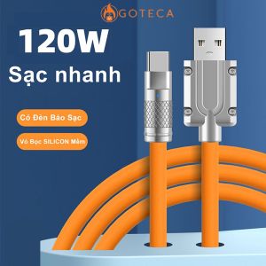 Dây Cáp Sạc Nhanh 120W 6A Bằng Hợp Kim Kẽm Và Silicon