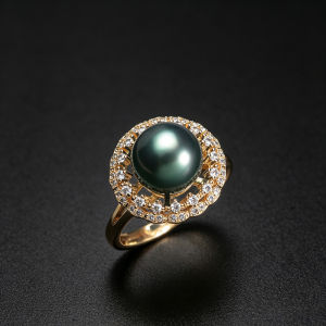 Nhẫn ngọc trai zircon chạm khắc ren cổ điển dành cho nữ kiểu dáng phóng khoáng và thanh lịch nhẫn có thể điều chỉnh với hạt vỏ sò quà tặng cho mẹ.