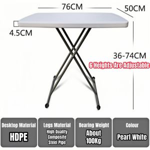 [SG Stock]HDPE Foldable Table Multipurpose Use Folding Side Table Childrens Lift Small Family Student Home Writing Desk