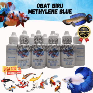 obat biru methylene blue untuk mencegah penyakit dan mengobati penyakit ikan 30ml premium