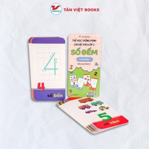 Thẻ Học Thông Minh Cho Bé Vào Lớp 1 - Chữ Cái Tiếng Anh Tiếng Việt Số Đếm - (Tân Việt)
