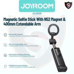 Selfie Stick Joyroom JR-ZS509 Magnetik | Adjustable Tripod + Remote Shutter Untuk TikTok / Travel Video