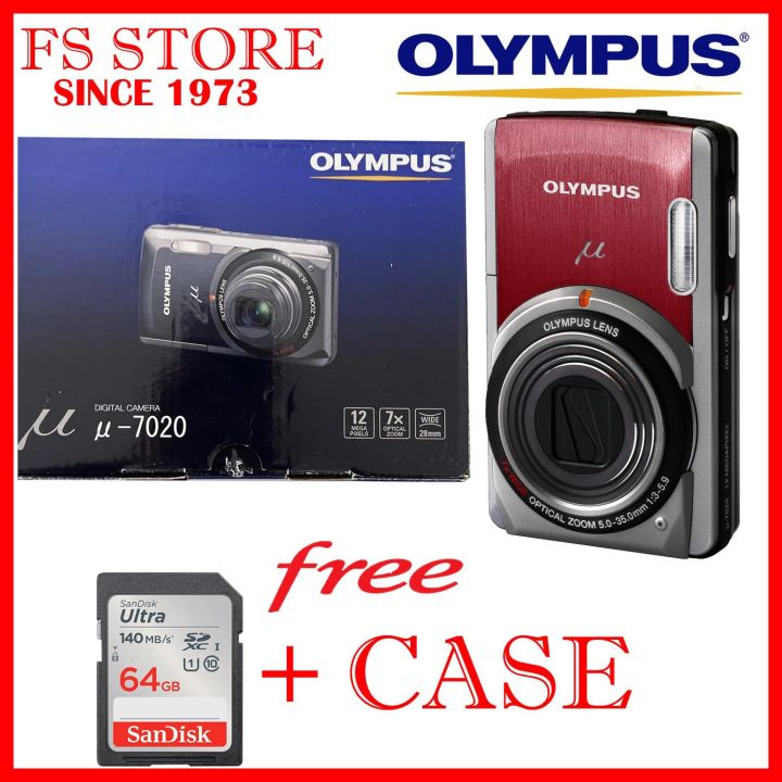 OLYMPUS COMPACT CAMERA DIGITAL MJU-7020 MJU7020 FREE 64GB