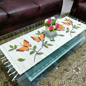 Taplak Meja Ruang Tamu Lukis Minimalis Dekorasi Ruang