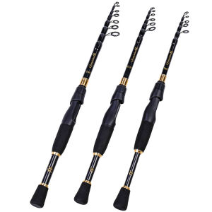 Joran Pancing Spinning IS Tongkat Memancing Lemparan Berputar 1.8-2.4M Bass Perjalanan Luar