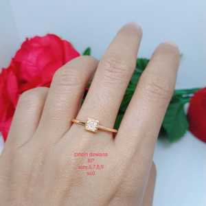 (promo 2)cincin perhiasan aksesoris lapis emas wanita/terbaru/termurah/terlaris