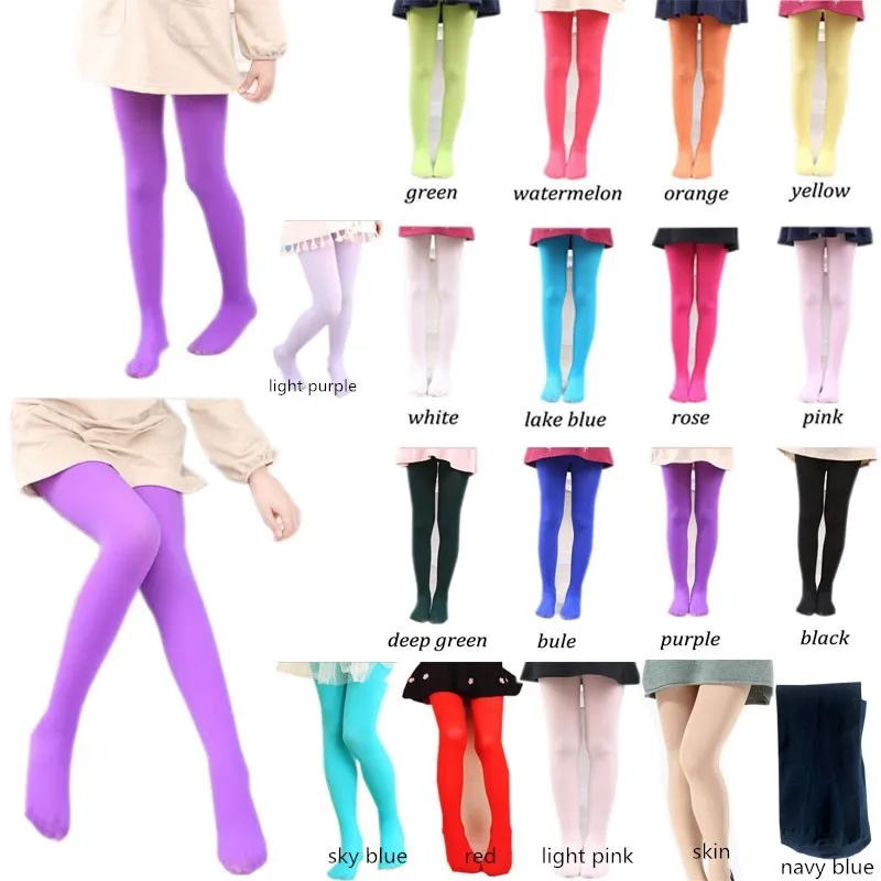 Girls Kid Soft Stockings Tights Pantyhose Socks Ballet Dance Pants Solid  Pants ☆