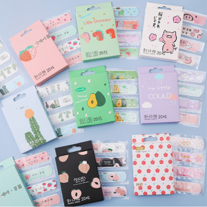 Hộp 20 miếng băng cá nhân trẻ em họa tiết hoạt hình dễ thương xinh xắn set 20 miếng băng dán sơ cứu vết thương