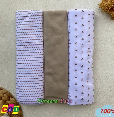 Isi 3 PCS Isi 6 PCS Bedong Bayi Pernel Bayi Baru Lahir Kualitas Premium Ukuran Jumbo 110 Cm x 90 Cm Almeera Baby and Kids