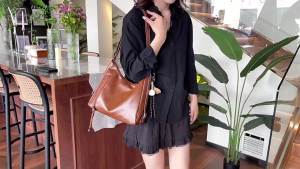 Spring and summer vintage large-capacity bag for women 5 New Commuting Backpack Fashionable Shoulder Crossbody Tote Bag