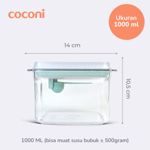 COCONI Pop Up Airtight Food Container | Toples Susu Bubuk Kedap