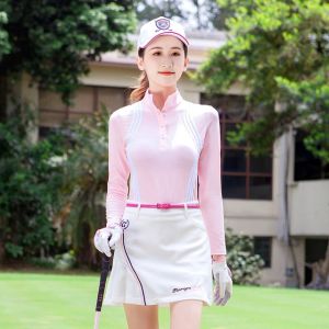 Áo Áo Sơ Mi Nữ Chơi Golf Thời Trang Quần Áo Thương Hiệu Áo Polo Nữ Áo Thun Tennis Dài Tay Gậy Đánh Golf Ropa De Dry Fit Hombre Thể Thao Trang Phục Nữ