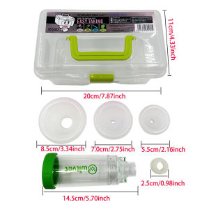 NewFeline Cat Dog Aerosol Chamber Tank Spacer Assist Inhalation Pump Manual Plastic Silicon Mask Animal Clinic