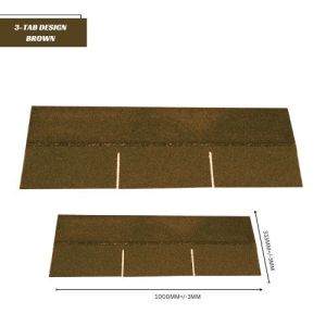 Asphalt Roofing Shingles ROOF LAMINATED BROWN 2.35 SQM 16 SHEETS